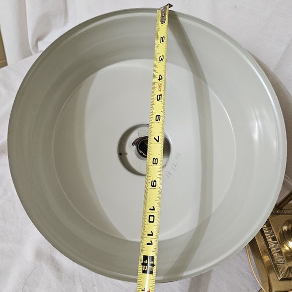 Vintage Large Industrial Enamel Coated Metal Ceiling Lamp Light 13" - Picture 7 of 8